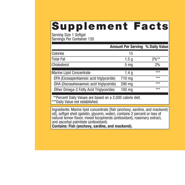 OmegaGenics Fish Oil EPA-DHA 1000 mg